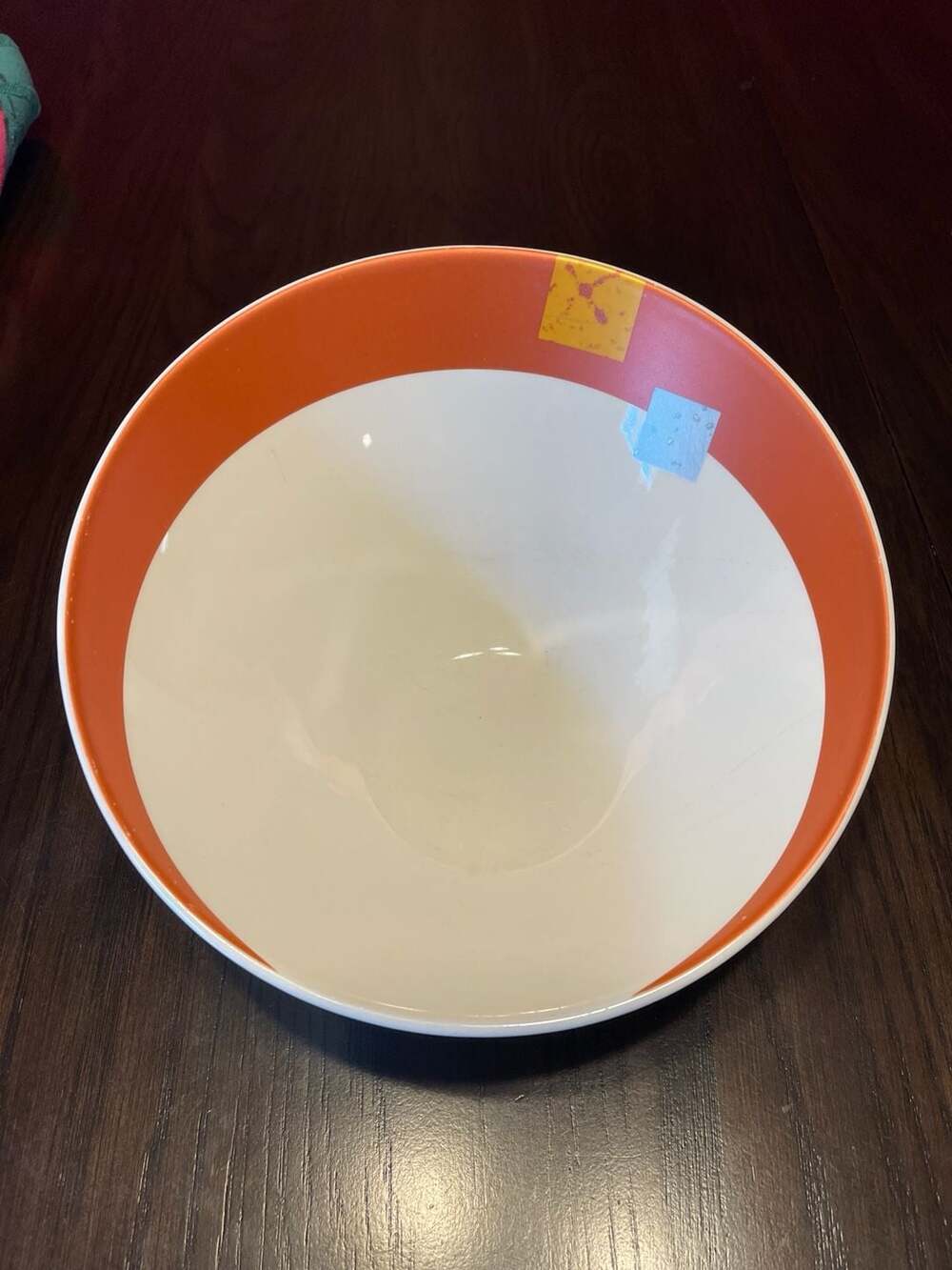 Steelite International Large Orange and White Serving Bowl